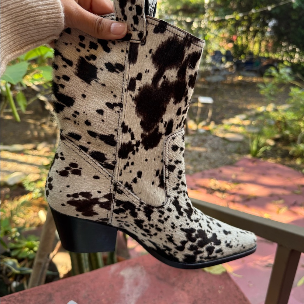 NEW STAUD June Calf Hair Ankle Boots - Picture 10 of 10